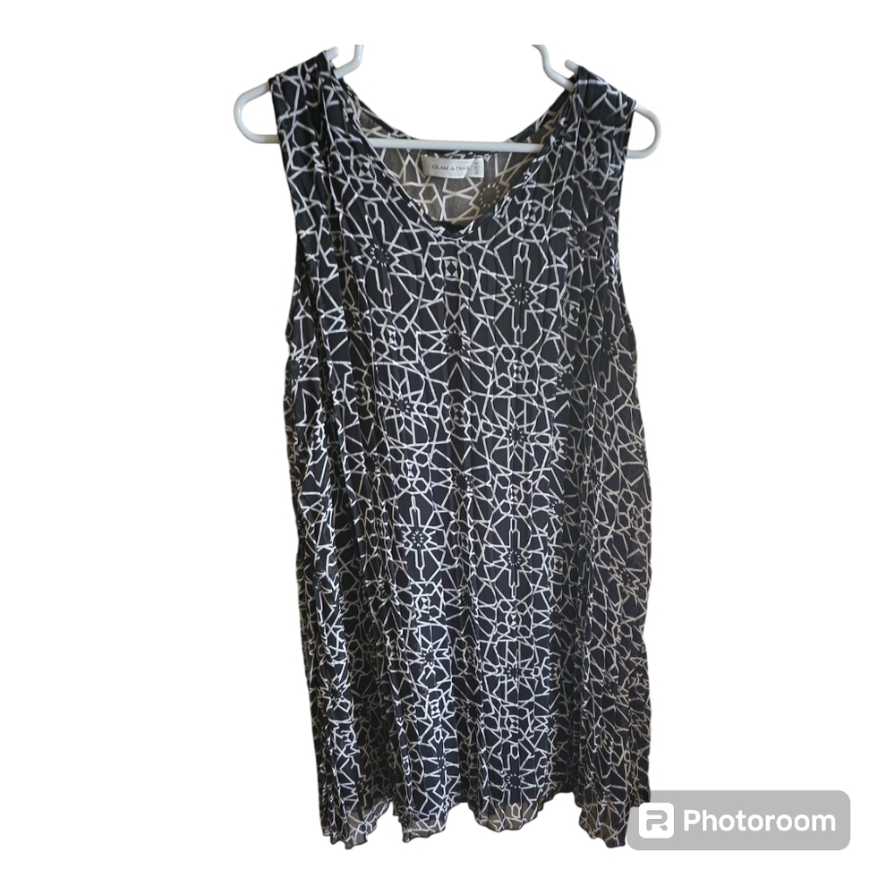 Glam & Fame Black & White Size L